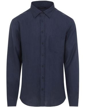 Sease Hemp Button Down Shirt - Blue