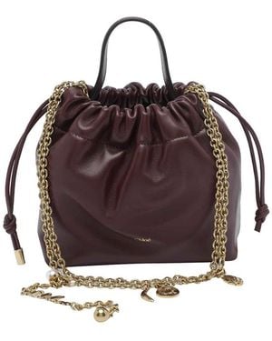 Chloé Burnt Mini E Icons Shoulder Bag - Purple