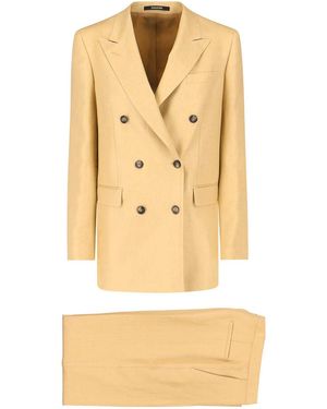Tagliatore Double-Breasted T Jasmine Suit - Natural