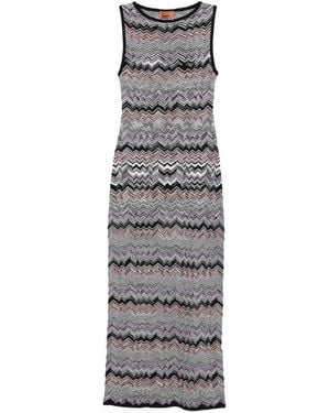 Missoni Ssleeveless Long Dress - Gray