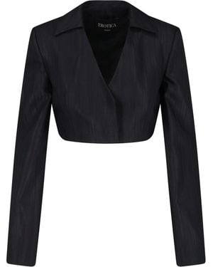 Dondup Crop Blazer - Black