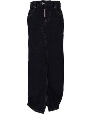 DSquared² Denim Long Skirt - Blue