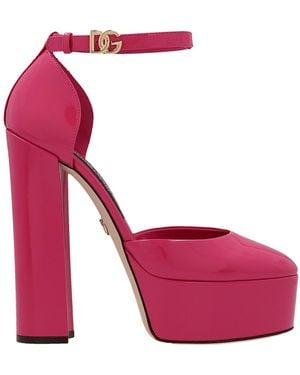 Dolce & Gabbana Patent Leather Mary Jane - Pink