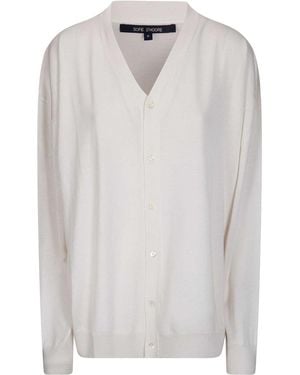 Sofie D'Hoore Cardigan L/Sl V/Neck - White