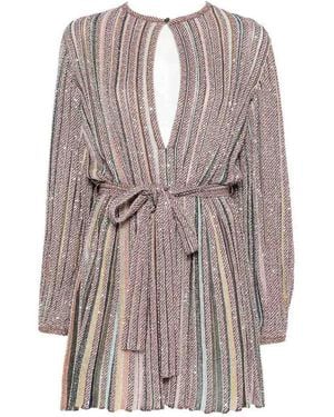 Missoni Zig Zag Motif Short Dress - Grey