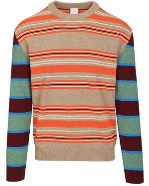 Paul Smith Striped Sweater - Orange