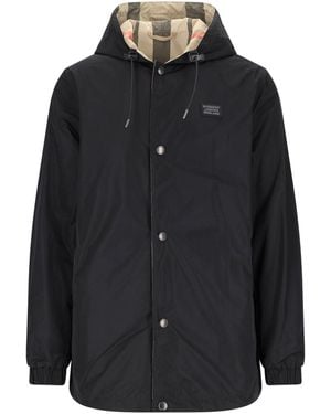 Burberry Reversible Hooded Jacket - Black