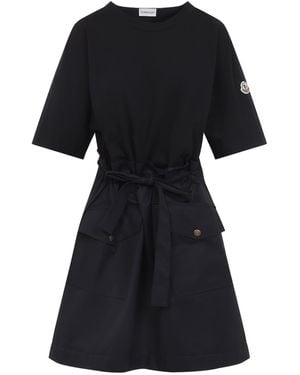Moncler Cotton Mini Dress - Black