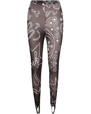 VAQUERA Rhinestuds Legging Knit - Grey