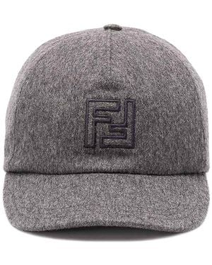 Fendi 'Ff' Baseball Cap - Gray