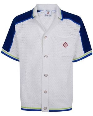CASABLANCA Crochet Shirt - Blue