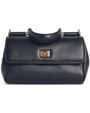 Dolce & Gabbana My Sicily Leather Handbag - Blue
