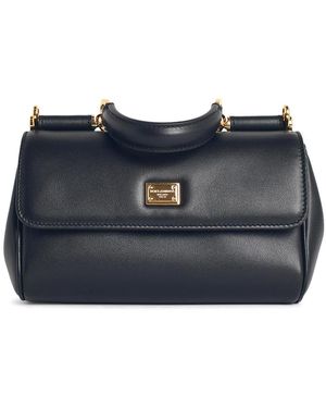 Dolce & Gabbana My Sicily Leather Handbag - Blue