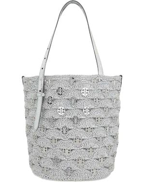 Rabanne Crochet Tote Bag - White
