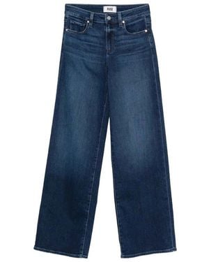 PAIGE Straight Leg Jeans - Blau