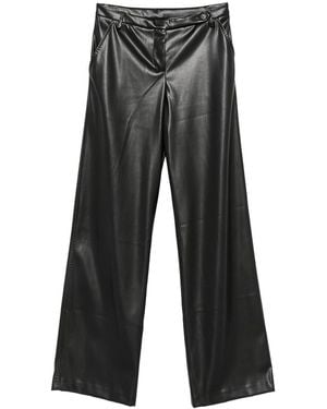 ERMANNO FIRENZE Leather Pants - Gray