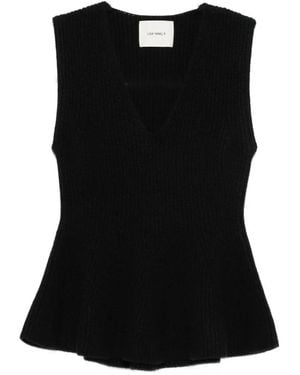 Lisa Yang Ribbed Tank Top - Black