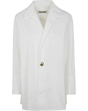 DARKPARK Jodie Popeline Tunic Style Shirt - White