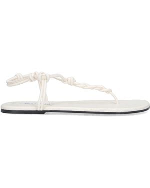 Jil Sander Tangle Sandals - White