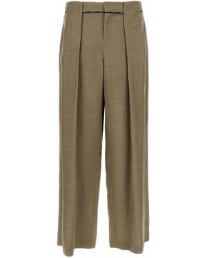 Balmain Cupro Trousers - Green