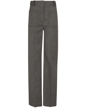 Victoria Beckham High Waisted Trousers - Grey