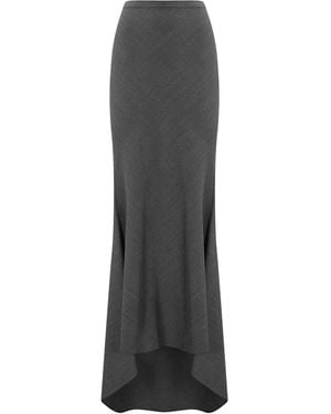 Philosophy Di Lorenzo Serafini Long Asymmetric Skirt - Gray