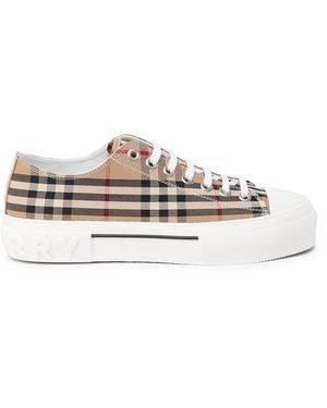 Burberry Vintage Check Canvas Trainers - Brown