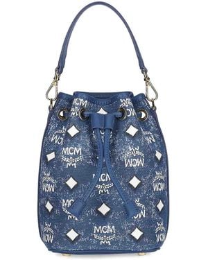 MCM Bucket Bag - Blue