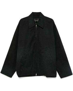 Balenciaga Logo-Embroidered Jacket - Black