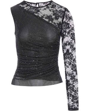 Self-Portrait Top - Black