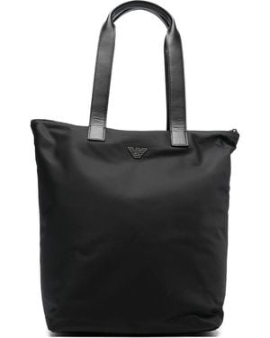 Emporio Armani Nylon Tote Bag - Black