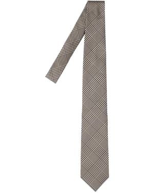 Tom Ford Printed Silk Tie - White