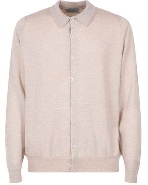John Smedley Extrafine Pole Cardigan - Pink