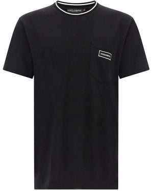 Dolce & Gabbana Logo Pocket T-Shirt - Black