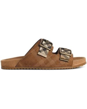 Burberry Suede Slipper - Brown