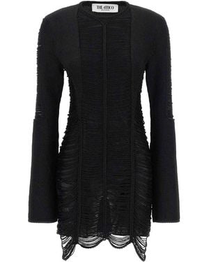 The Attico Fringed Dress - Black