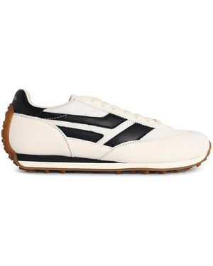 Tom Ford 'Mick' Leather Blend Trainers - White