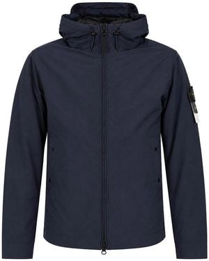 Stone Island 4100108 Soft Shell Jacket - Blue
