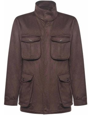 Sartorio Napoli Ariel Cashmere Jacket - Brown
