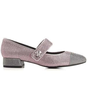 Tory Burch Embellished Mary Jane - Grey