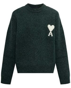 Ami Paris Adc Jumper - Green