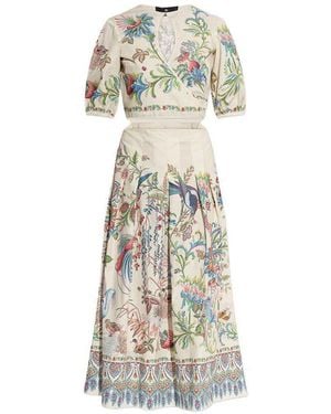 Etro Cotton Midi Dress - White