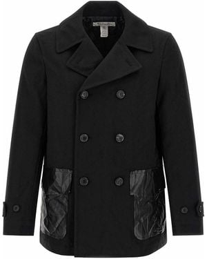 Comme des Garçons Double-Breasted Caban - Black