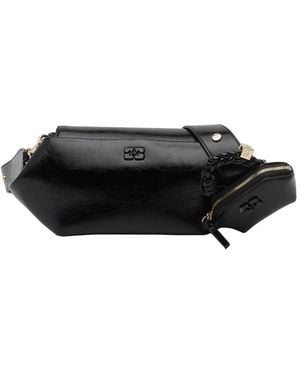 Ganni Bou East/West Crossbody Bag - Black