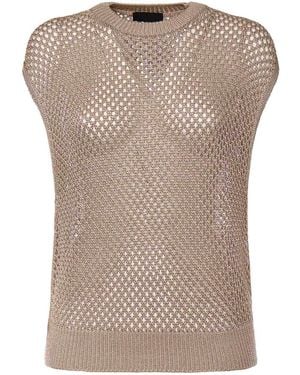 Dondup Openwork Vest - Grey