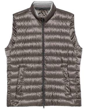 Herno Nylon Down Vest - Gray