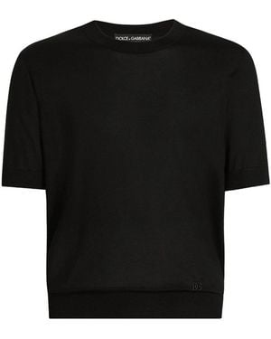 Dolce & Gabbana Rundhalspullover - Schwarz