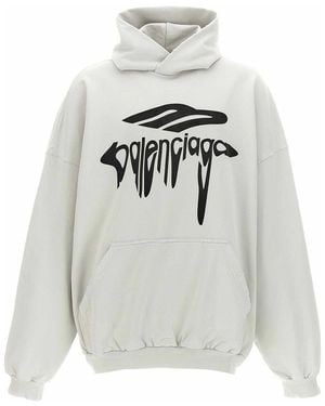 Balenciaga 3B Liquefied Hoodie - Grey