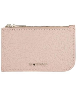 McQueen Card Holder With Logo - Pink