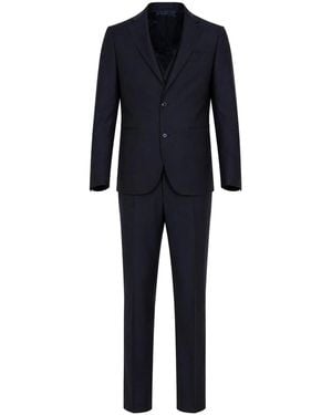Paolo Tonali Single-Breasted Suit - Blue